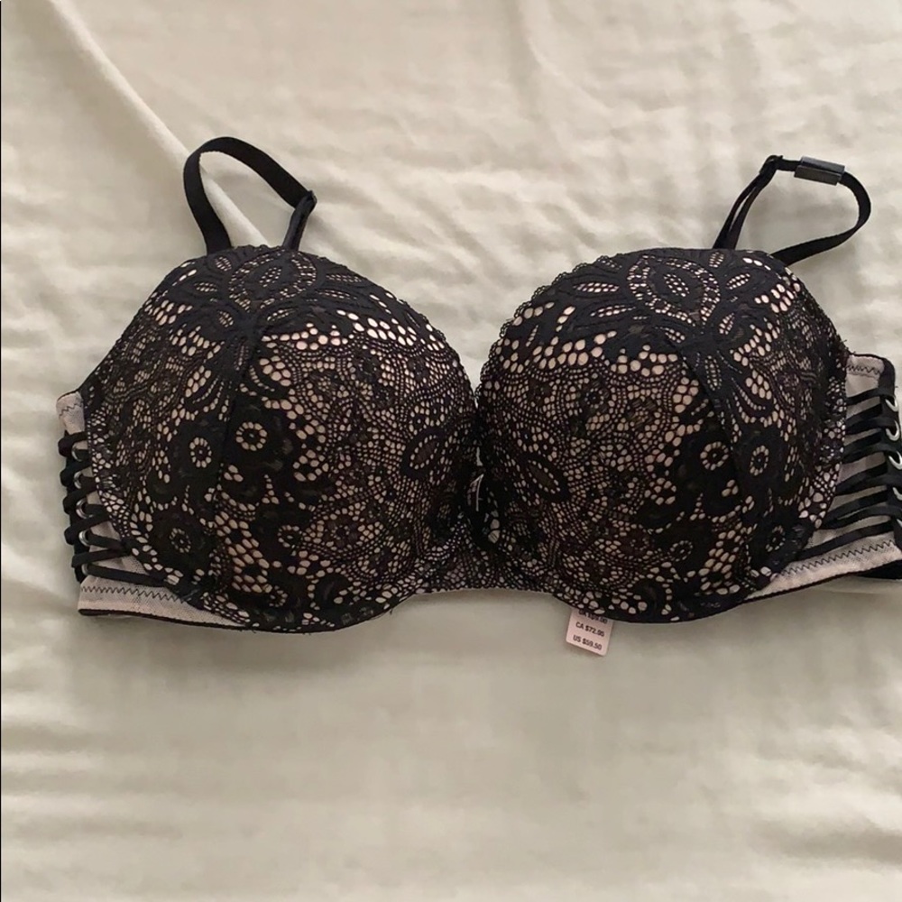Victoria secret black and pink lace